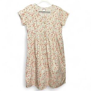 Lanz of Salzburg Ditsy Floral Button Up Dress